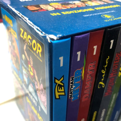 Lot 8 Comics Mignon Lo Scarabeo numéros no. 1DYLAN CHIEN NATHAN JAMAIS ZAGOR TEX 