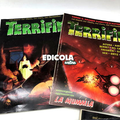 Lotto Fumetti TERRIFIK in italiano 1992 Raro Horror Noir Usati Prima Edizione Cenisio