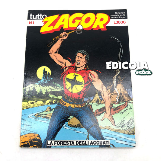 Comic All ZAGOR La Forêt des Embuscades numéro n 1 Réimpression Daim Press 1986