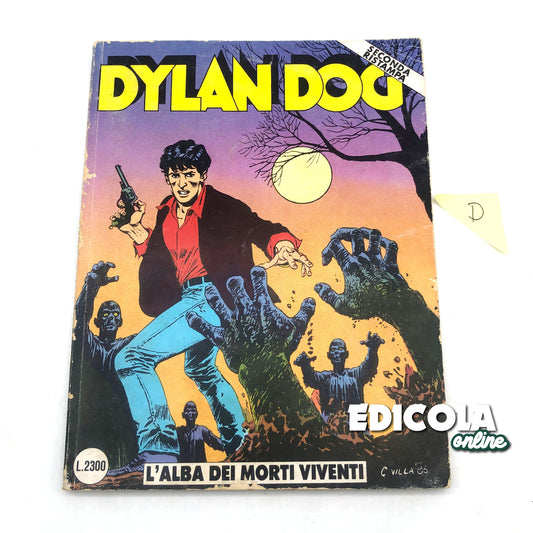 DYLAN DOG bande dessinée n. 1Dawn of the Dead (deuxième impression avec autocollant)