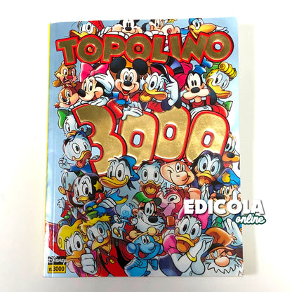 TOPOLINO Comic n. 3000 Collectible Variant Gold Cover Rare Cover