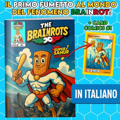 Fumetto THE BRAINROTS - n. 1 (Settembre 2025) - by Italian Brainrot Comics [Card Super Sahur]]
