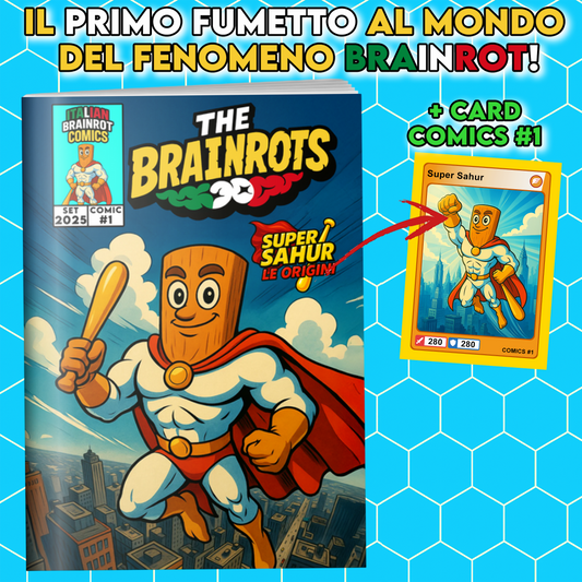 Fumetto THE BRAINROTS - n. 1 (Settembre 2025) - by Italian Brainrot Comics [Card Super Sahur]]