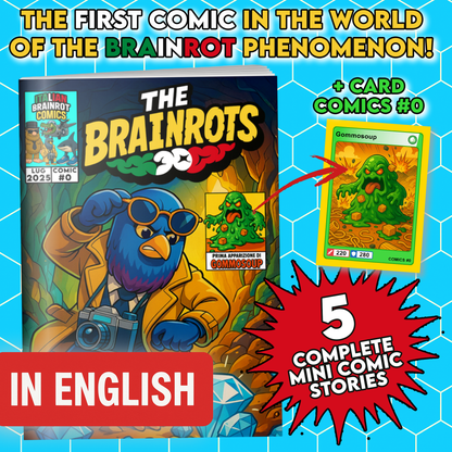 Fumetto THE BRAINROTS - n. 0 numero Zero by Italian Brainrot Comics [Card Gommosoup]