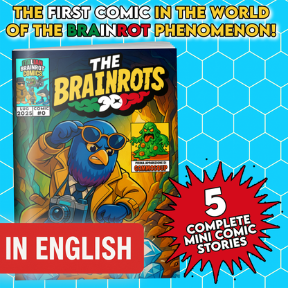 Fumetto THE BRAINROTS - n. 0 numero Zero by Italian Brainrot Comics [Card Gommosoup]