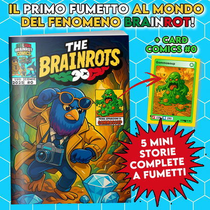 Fumetto THE BRAINROTS - n. 0 numero Zero by Italian Brainrot Comics [Card Gommosoup]