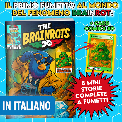 Fumetto THE BRAINROTS - n. 0 numero Zero by Italian Brainrot Comics [Card Gommosoup]