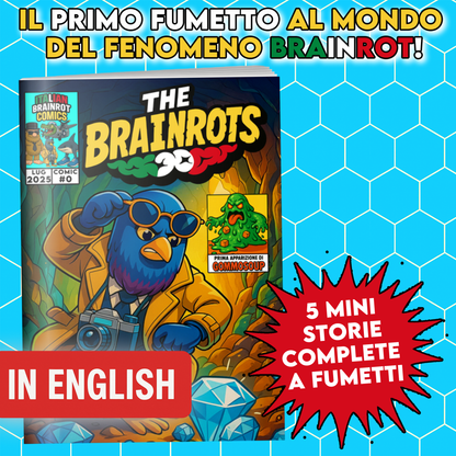 Fumetto THE BRAINROTS - n. 0 numero Zero by Italian Brainrot Comics [Card Gommosoup]
