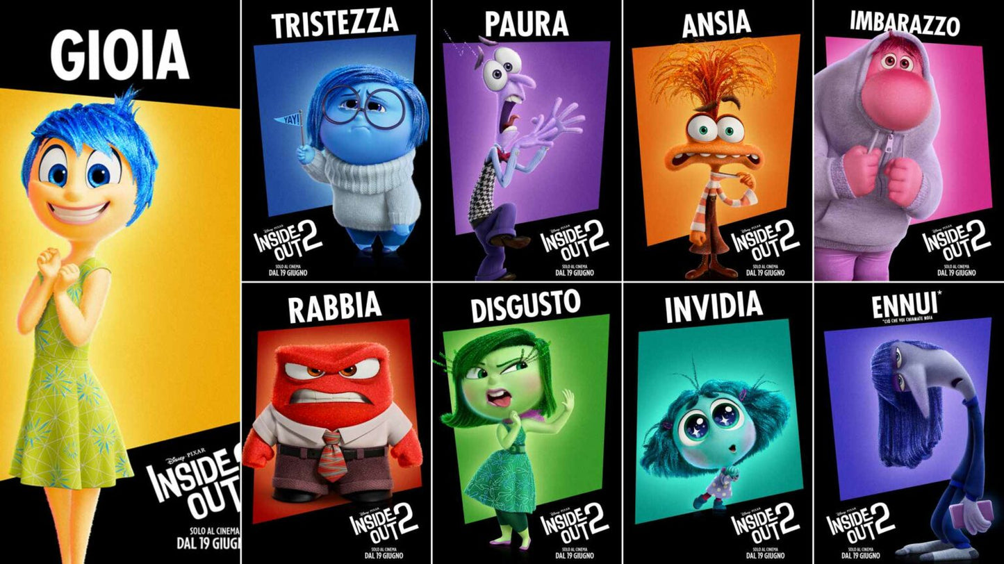 Bustine a Sorpresa dei Personaggi 3D Inside Out 2 - Action figures