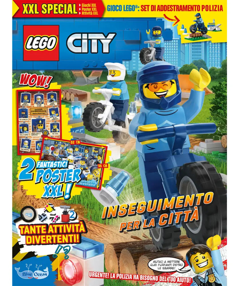 Rivista LEGO CITY XXL SPECIALE n. 3 - SET DI ADDESTRAMENTO POLIZIA