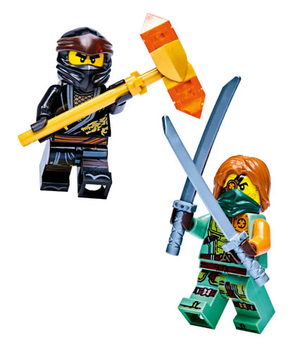 Rivista LEGO NINJAGO LEGACY COMIC n.10 con 2 GIOCHI COLE VS RONIN