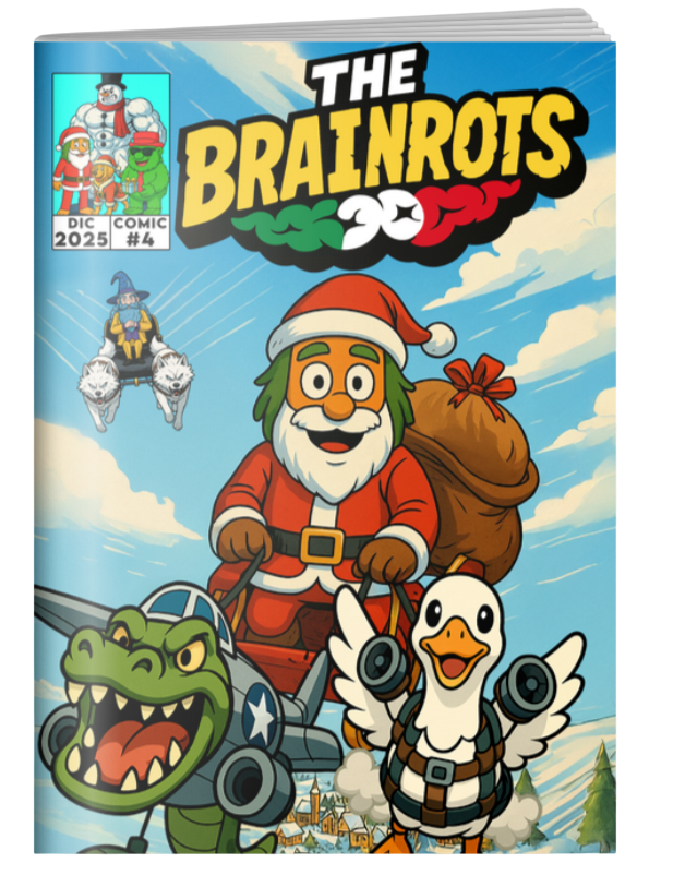 [Preordine] Fumetto THE BRAINROTS - n. 4 (Dicembre 2025) - Edizione Speciale con 2 Cover Natalizie