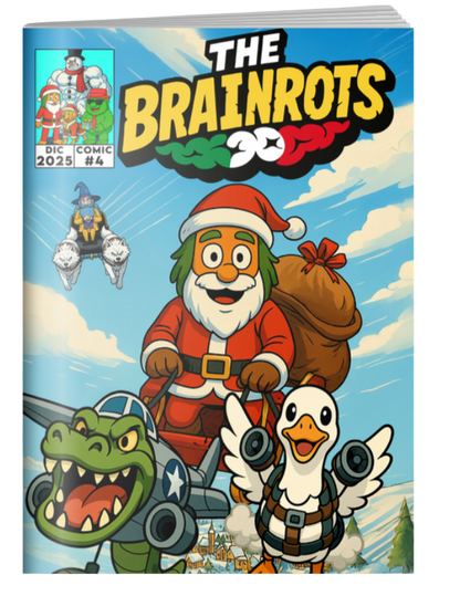 [Preordine] Fumetto THE BRAINROTS - n. 4 (Dicembre 2025) - Edizione Speciale con 2 Cover Natalizie
