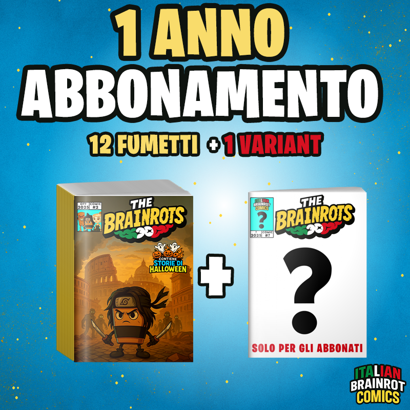 Abbonamento al fumetto THE BRAINROTS - Italian Brainrot Comics (6-12 mesi)