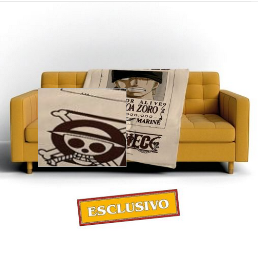 Coperta Plaid One Piece 180x120 cm - Wanted Zoro