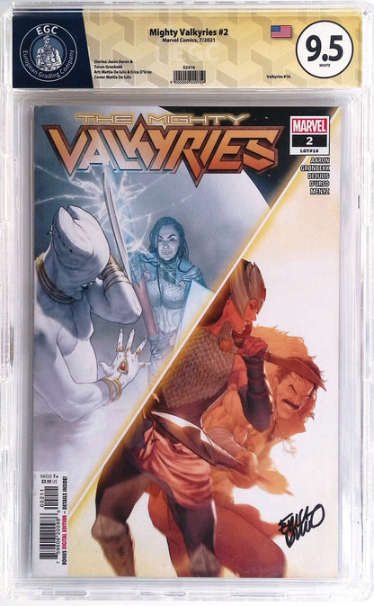 Fumetti Gradati EGC : The Mighty VALKYRYIES #2 - Autografato da Erica D'Urso - EGC 9.5 - Prima edizione 2021