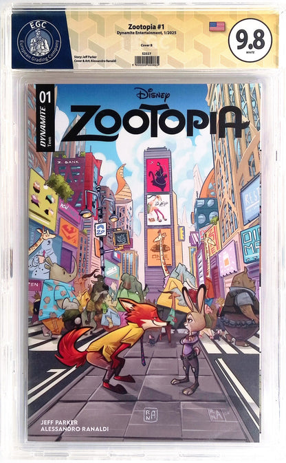 Fumetti Gradati EGC : ZOOTOPIA #1 - Autografato da Alessandro Ranaldi - EGC 9.8 - Prima edizione 2025