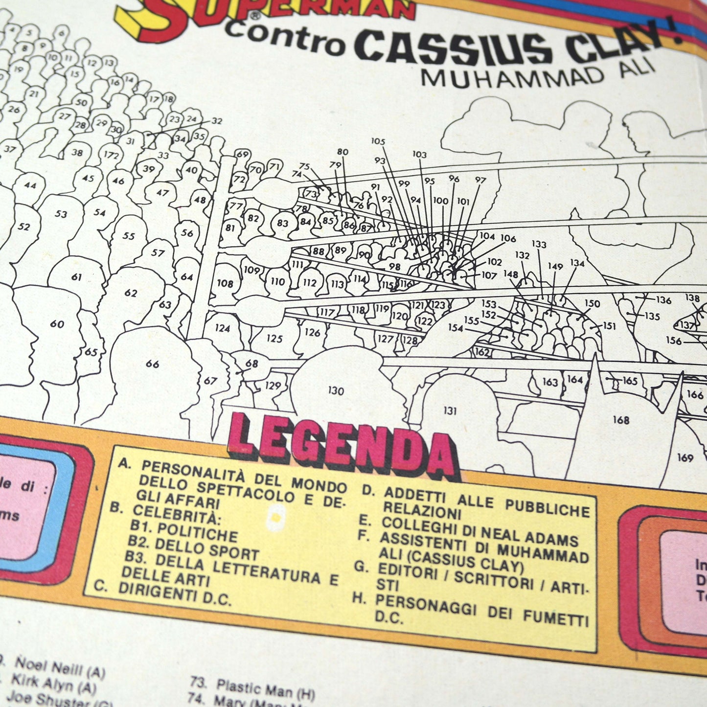 SUPERMAN vs. CASSIUS CLAY (MUHAMMAD ALI) 1978 - CENISIO PUBLISHER - The Match of the Century