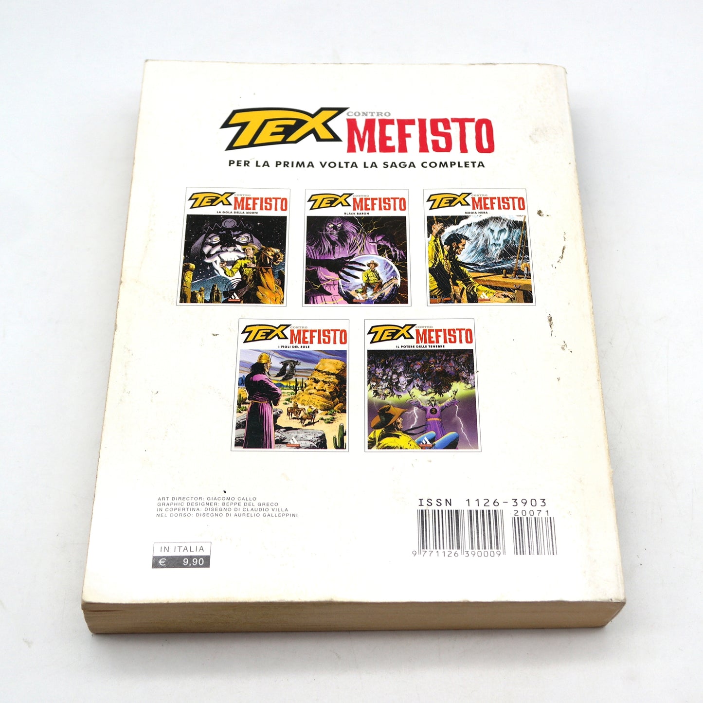 Libro Fumetto TEX contro Mefisto (vol.5)- Il Potere delle Tenebre (usato) - Super miti Mondadori