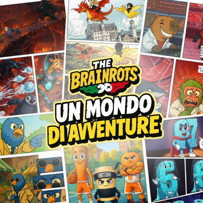 Fumetto in Italiano "The Brainrots" il Comics con i personaggi di Italian Brainrot