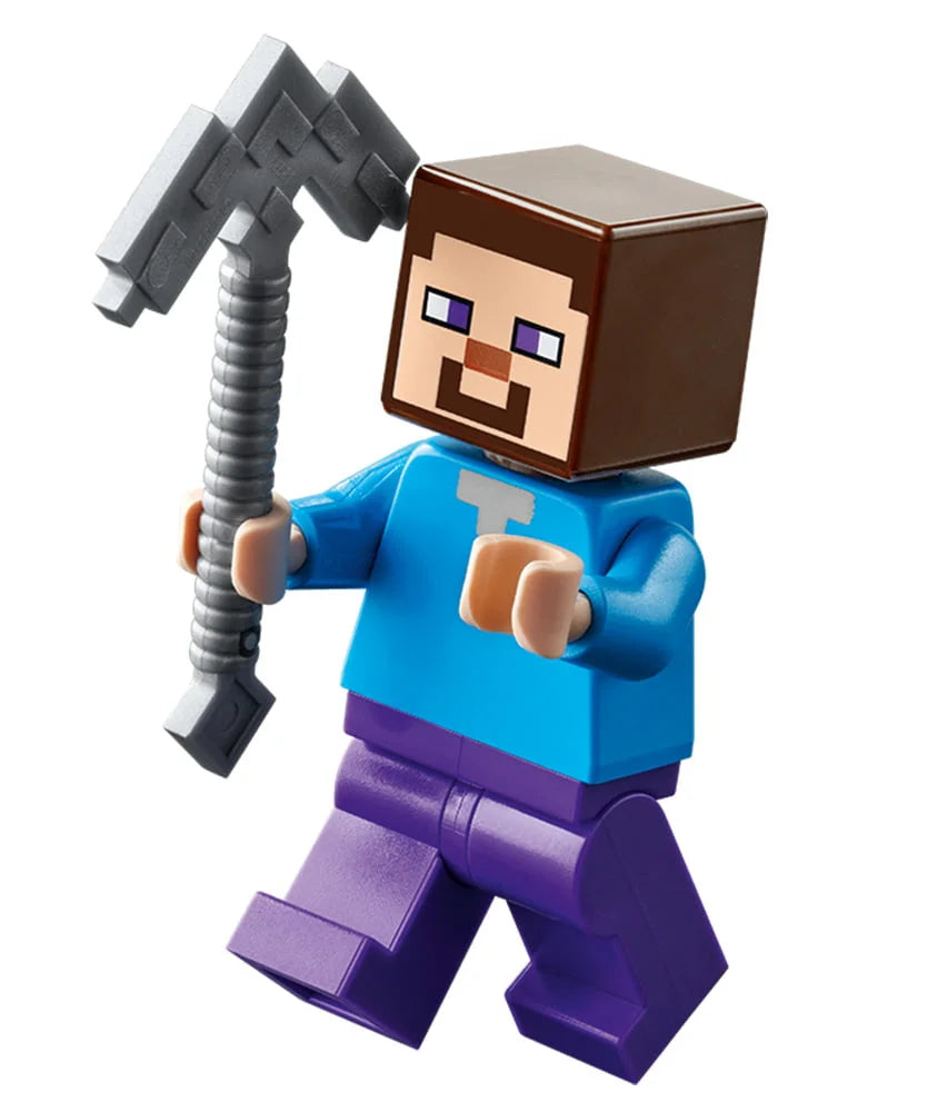 Rivista LEGO Minecraft XXL Special n. 1 + MEGA SET : Caverna di Speleotemi con Steve, Creeper e un Axolotl