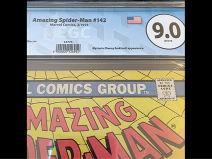 Fumetti Gradati EGC : The Amazing Spider-Man #142 - EGC 9.0 - Dead Man's Bluff!  - Prima edizione 1975
