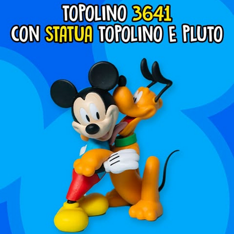 TOPOLINO 3641 da Collezione con Statua Topolino e Pluto (95° anno)