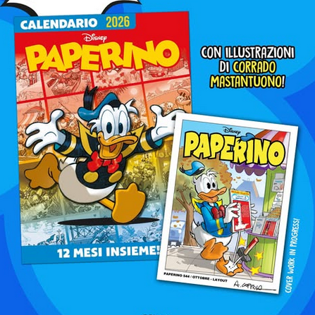 Paperino 544 con Calendario da Parete 2026