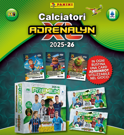 Bustine "PREMIUM" di Calciatori Adrenalyn XL 2025-26 (Panini)