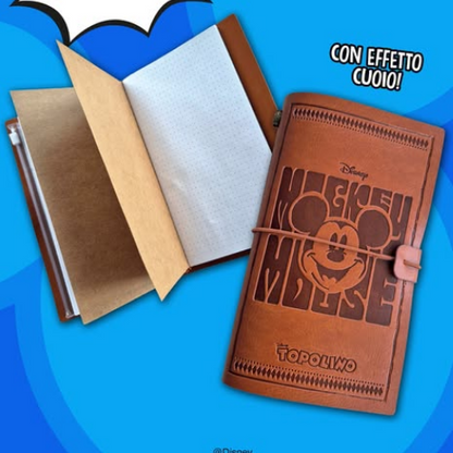Fumetto Topolino n. 3673 Con Gadget Multinotes di Topolino (effetto Cuoio)