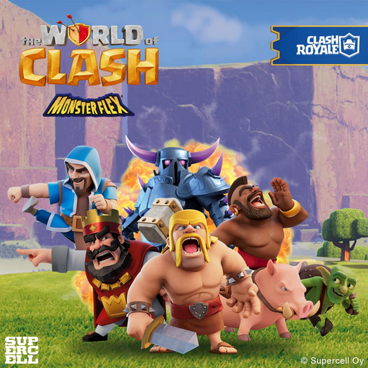 Monsterflex Personaggi allungabili di Clash of Clans World Royale Supercel 2026