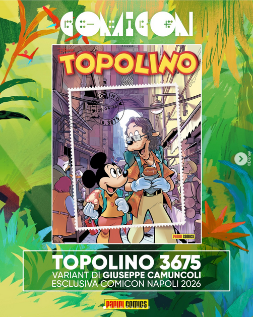Livret de bande dessinée MICKEY MOUSE n°. 3570 de la collection Variant Comicon Naples 2024 Rare.