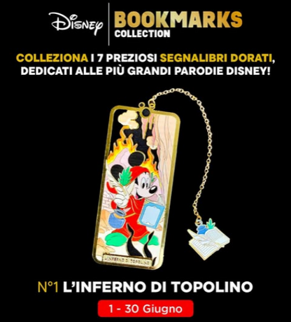 Disney Bookmarks Collection - Segnalibri dorati in metallo da Collezione 2026