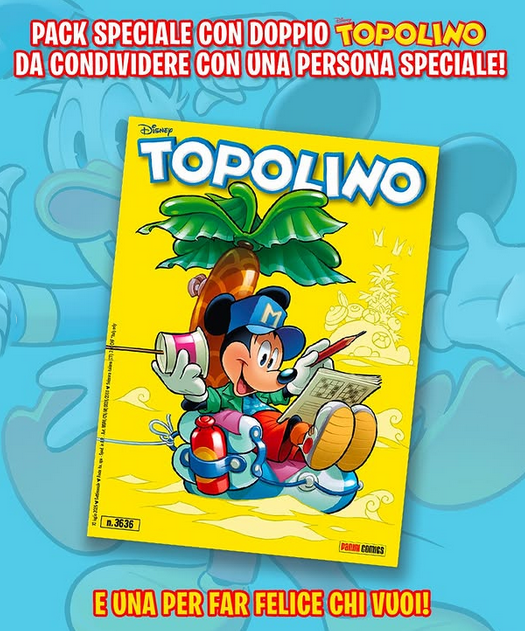 Fumetti di TOPOLINO libretto n.3636 Pack Amicizia (Doppia Cover)
