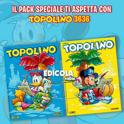 Fumetti di TOPOLINO libretto n.3636 Pack Amicizia (Doppia Cover)