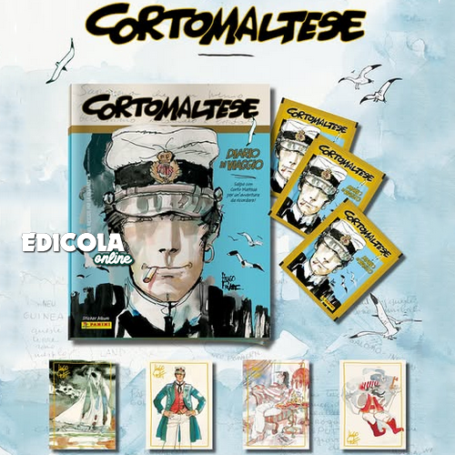 Set Album e/o Bustine Figurine di Corto Maltese – Diario di Viaggio (Panini 2025)