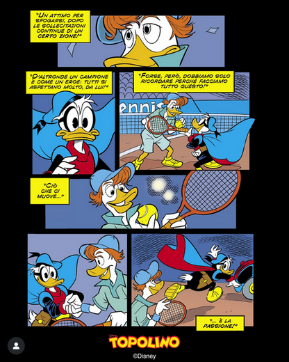 TOPOLINO comic booklet n. 3572 from the Collection Cover dedicated to Jannik Sinner