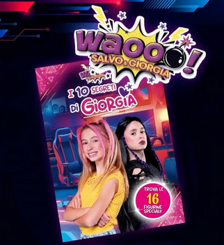 Set Album e/o Bustine di Figurine i 10 Segreti di GIORGIA Sticker 2026 Waooo! Salvo e Giorgia