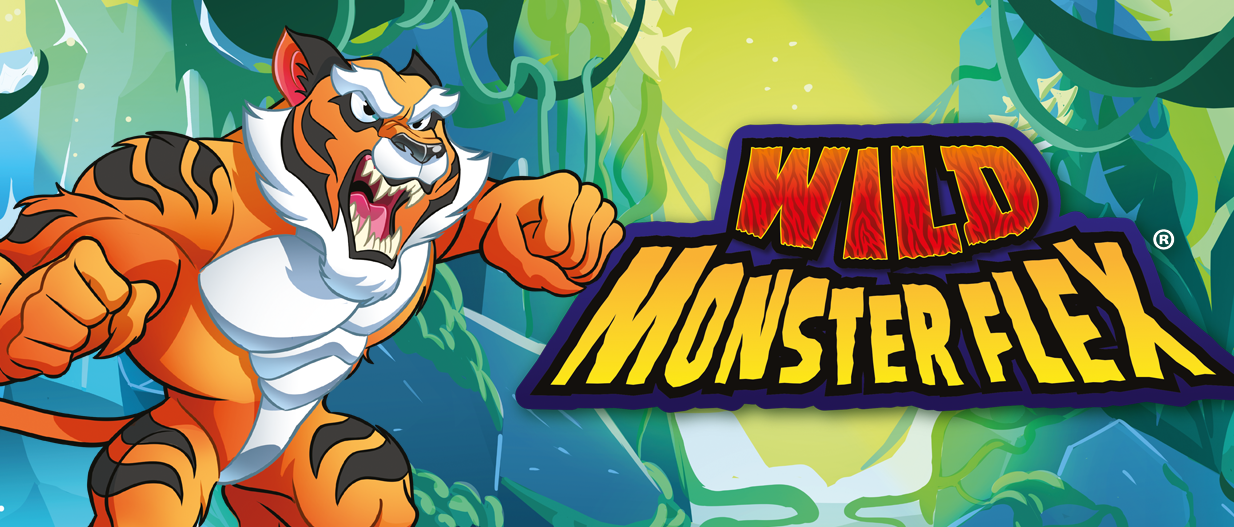 Personaggi WILD MONSTER FLEX Monsterflex Allungamostri Allungabili Blisterati