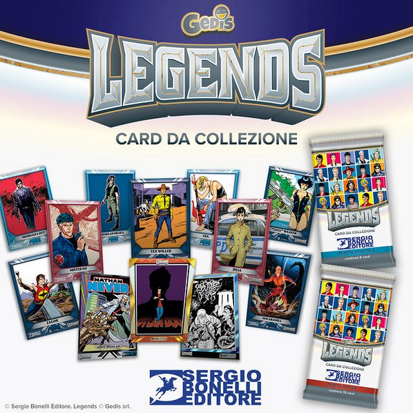 CARD LEGENDS 2024 pack of characters by Sergio Bonelli Editore