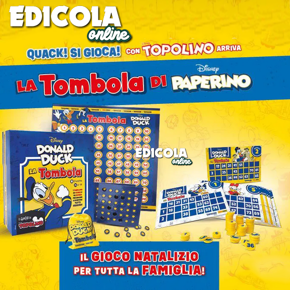 Tombola di Paperino Donald Duck 90 + fumetti di Topolino 3600 + 3601