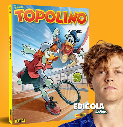 TOPOLINO comic booklet n. 3572 from the Collection Cover dedicated to Jannik Sinner