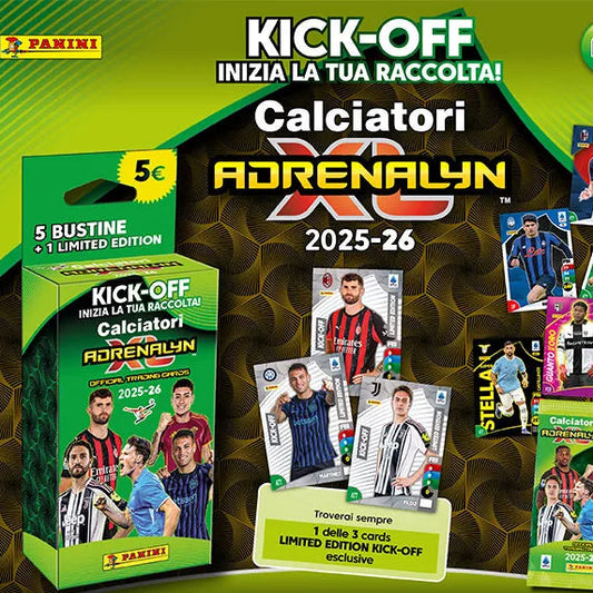 Ecoblister e/o Raccoglitore Kick-Off di Calciatori Adrenalyn XL 2025-26 (Panini)