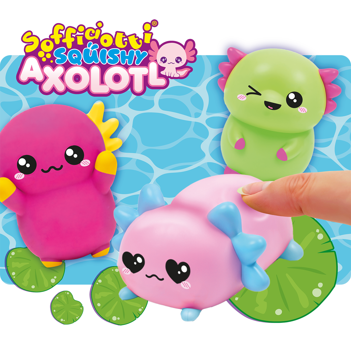 Busta Sorpresa di Sofficiotti Squishy ! Axolotl da coccolare morbidi da schiacciare (Axolotti Kidz)