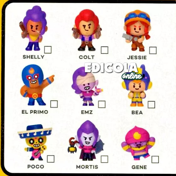 BRAWL STARS mini Figures Series 2 3D Action Figures 2024 Edicola online