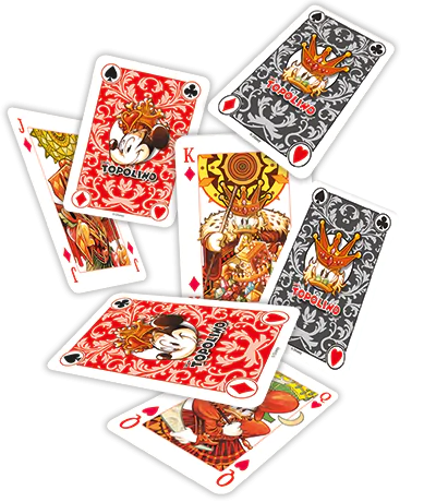 Fumetto TOPOLINO in Team 105 + 2x Mazzo di carte Blisterato (Fabio Celoni)