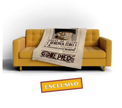 Coperta Plaid One Piece 180x120 cm - Wanted Zoro