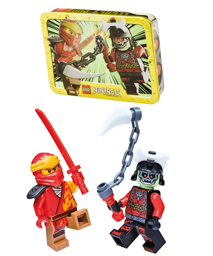 Rivista LEGO NINJAGO LEGACY n.10 con 2 GIOCHI KAI VS RE DELLE OSSA