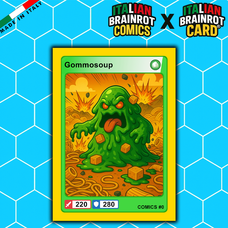 Fumetto THE BRAINROTS - n. 0 numero Zero by Italian Brainrot Comics [Card Gommosoup]