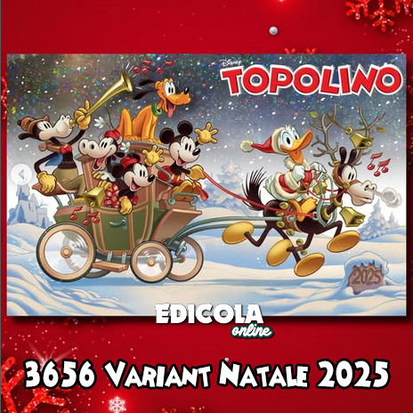 [Preordine] Fumetto Topolino libretto n. 3656 - Variant di NATALE 2025